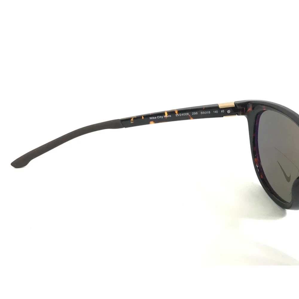 Nike Sunglasses City Hero EV24006 298 Tortoise Cat Eye Frames with Green Lenses